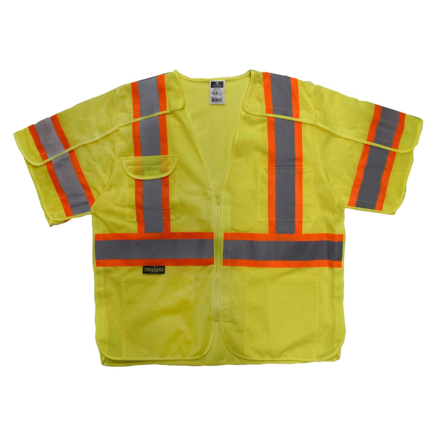 Yellow/Lime Safety Vests - Radians - Breakaway Design