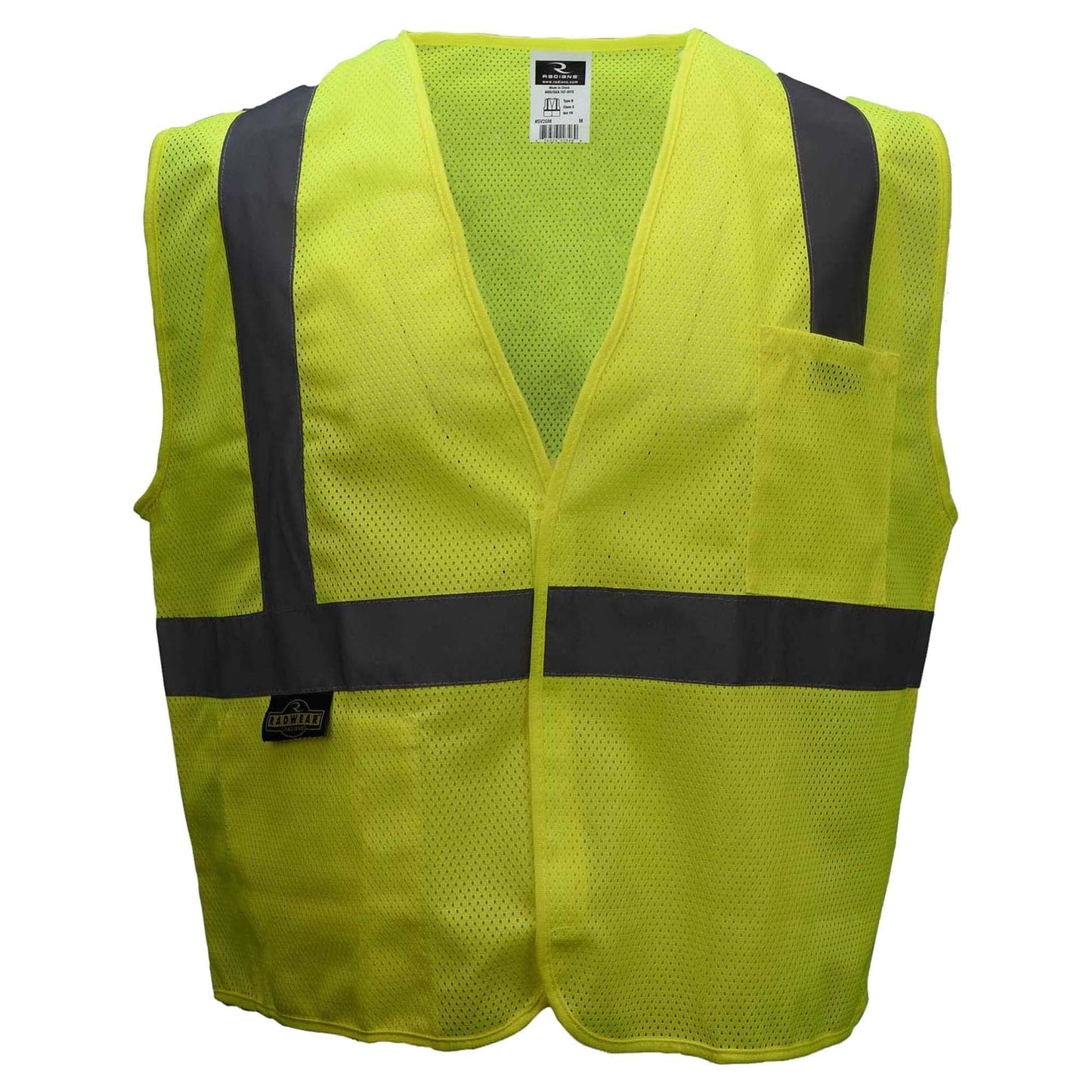 Yellow/Lime Safety Vest - Radians - Reflective Mesh