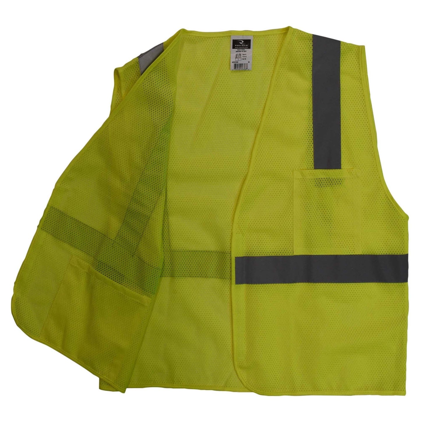 Yellow/Lime Safety Vest - Radians - Reflective Mesh