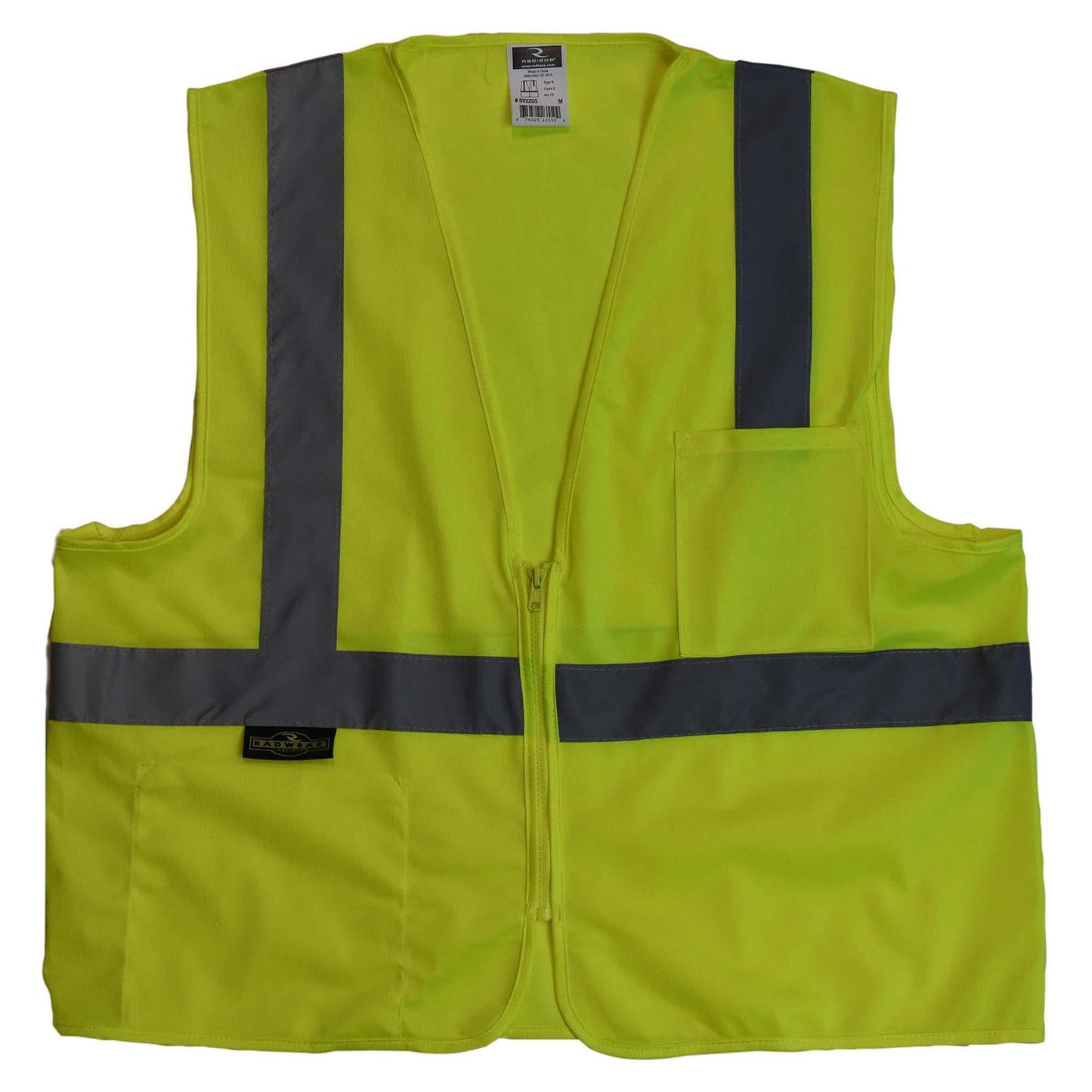 Yellow/Lime Safety Vests - Radians - Durable Solid Design