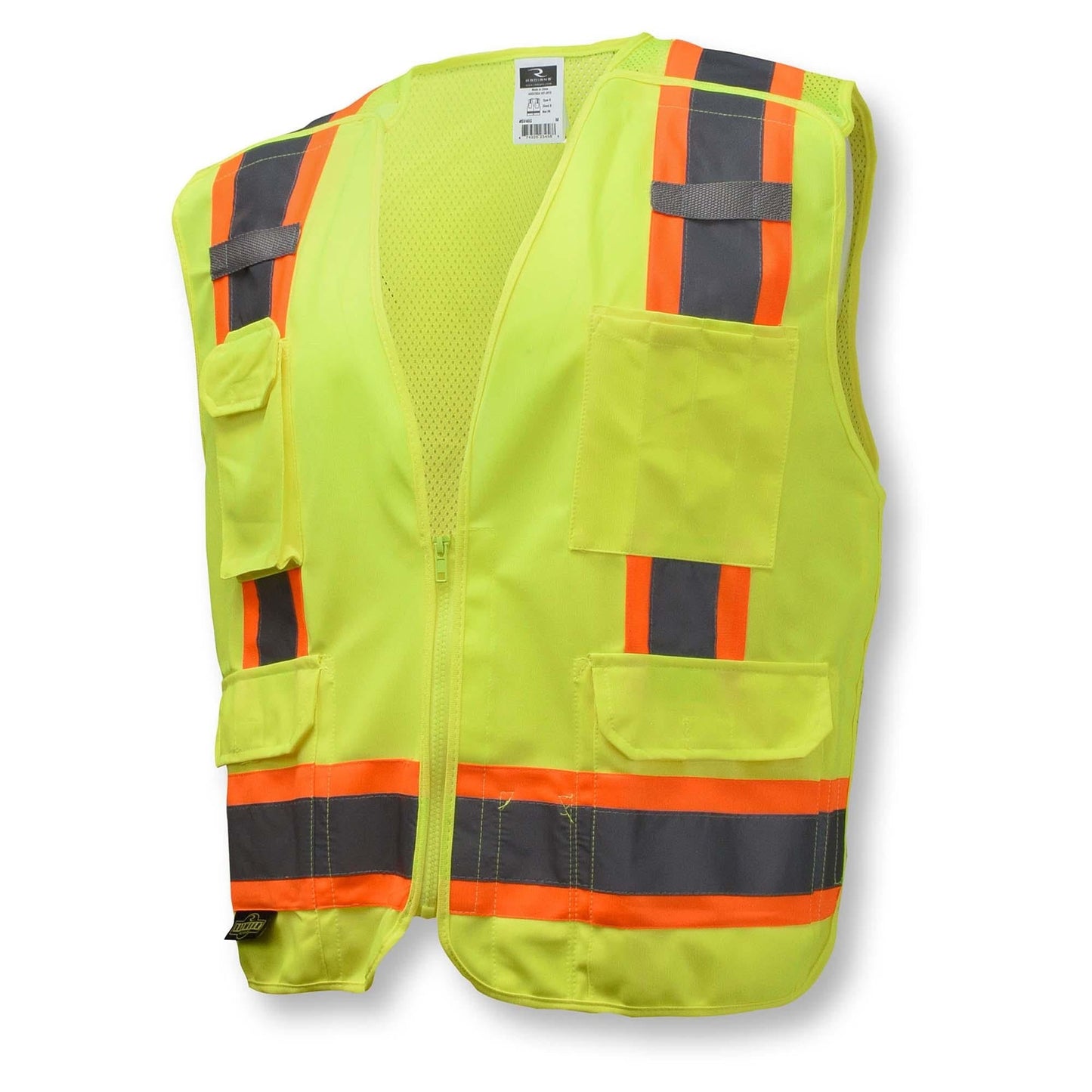 Yellow/Lime Safety Vest - Radians - Breakaway Design