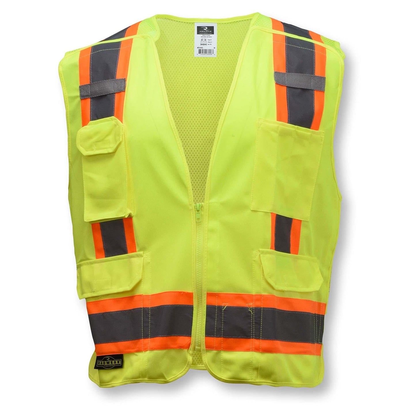 Yellow/Lime Safety Vest - Radians - Breakaway Design