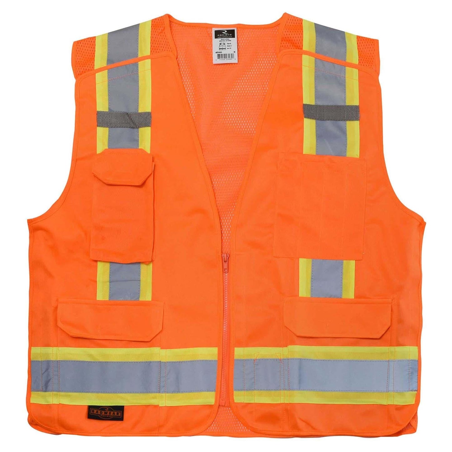 Yellow/Lime Safety Vest - Radians - Breakaway Design