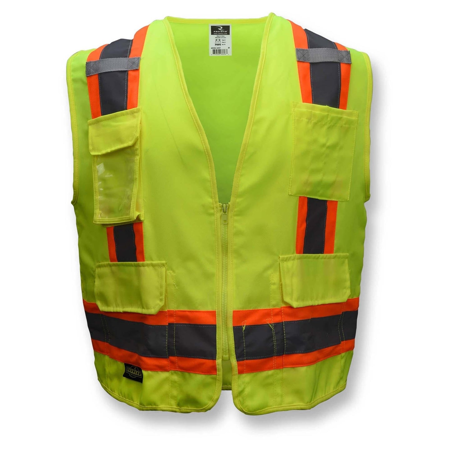 Yellow/Lime Safety Vests - Radians - Heavy Duty Twill