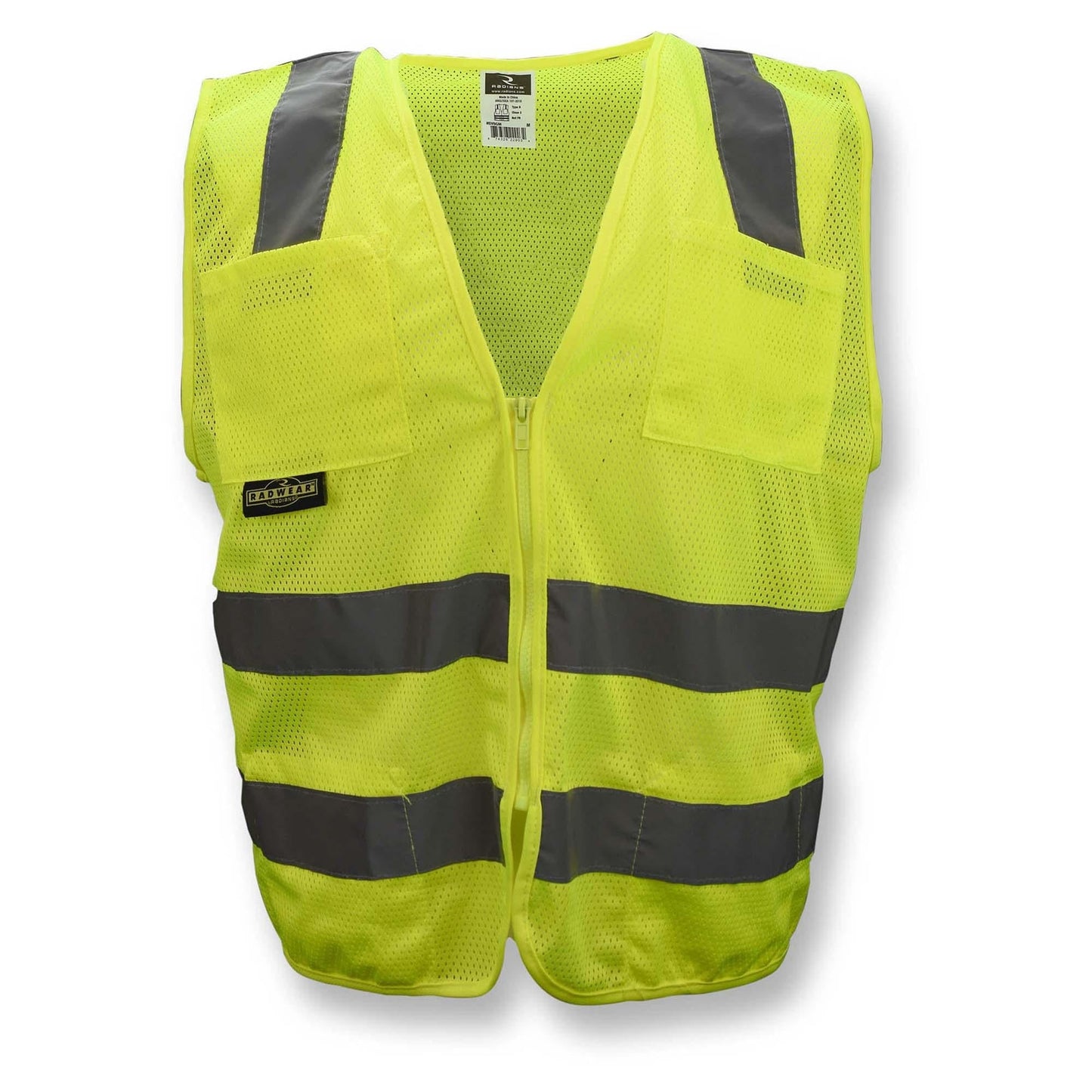 Yellow/Lime Safety Vest - Radians - Reflective Mesh