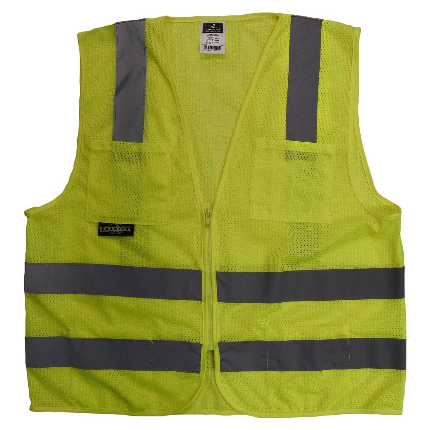 Yellow/Lime Safety Vest - Radians - Reflective Mesh