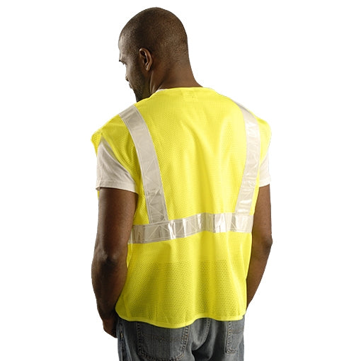 Yellow/Lime Safety Vest - OK-1 - Premium Mesh