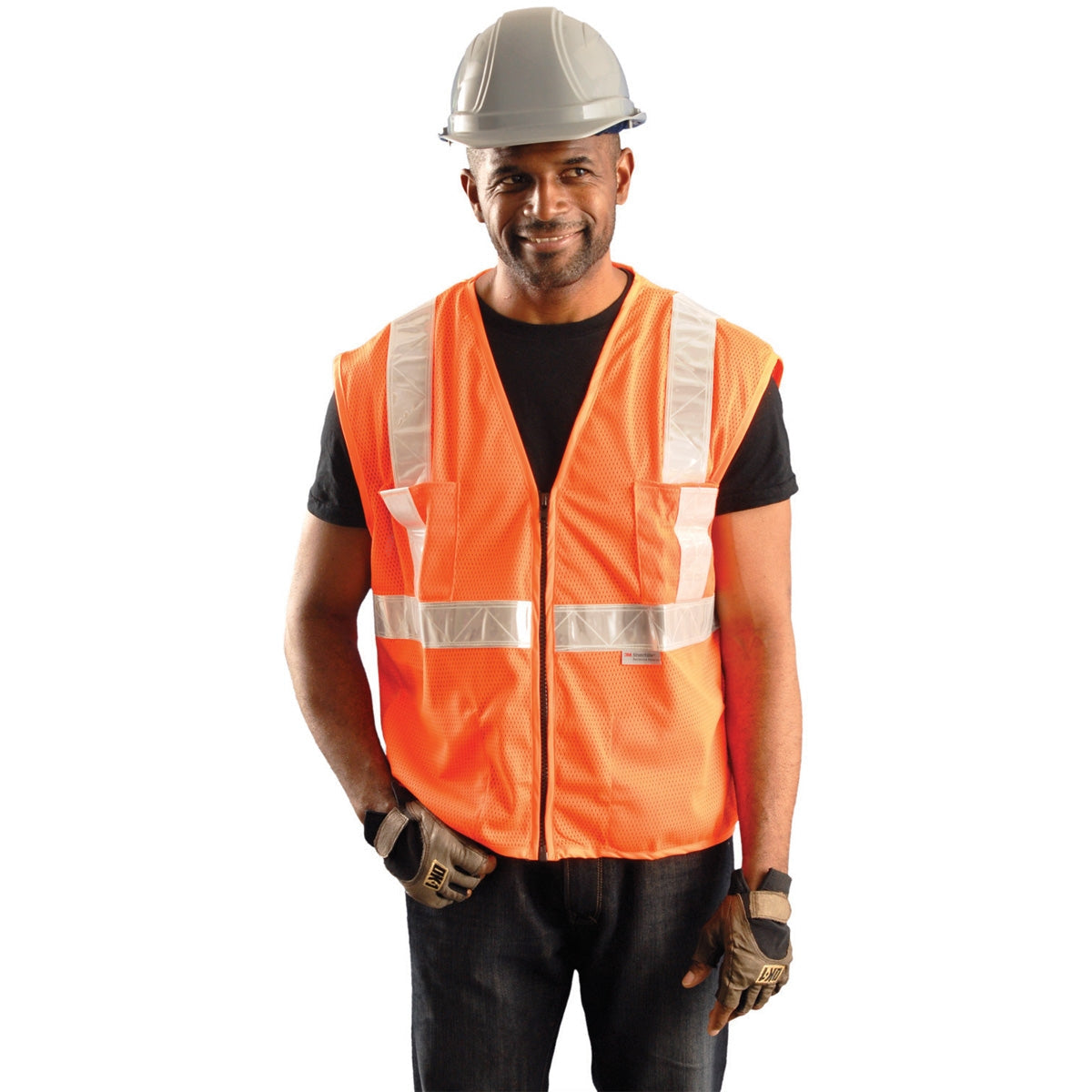 Orange Safety Vest - OK-1 - Premium Mesh Material