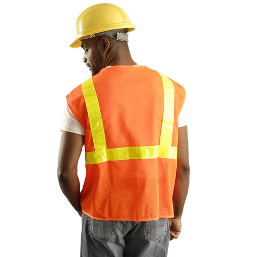 Yellow Tape Safety Vests - OK-1 - Premium Mesh