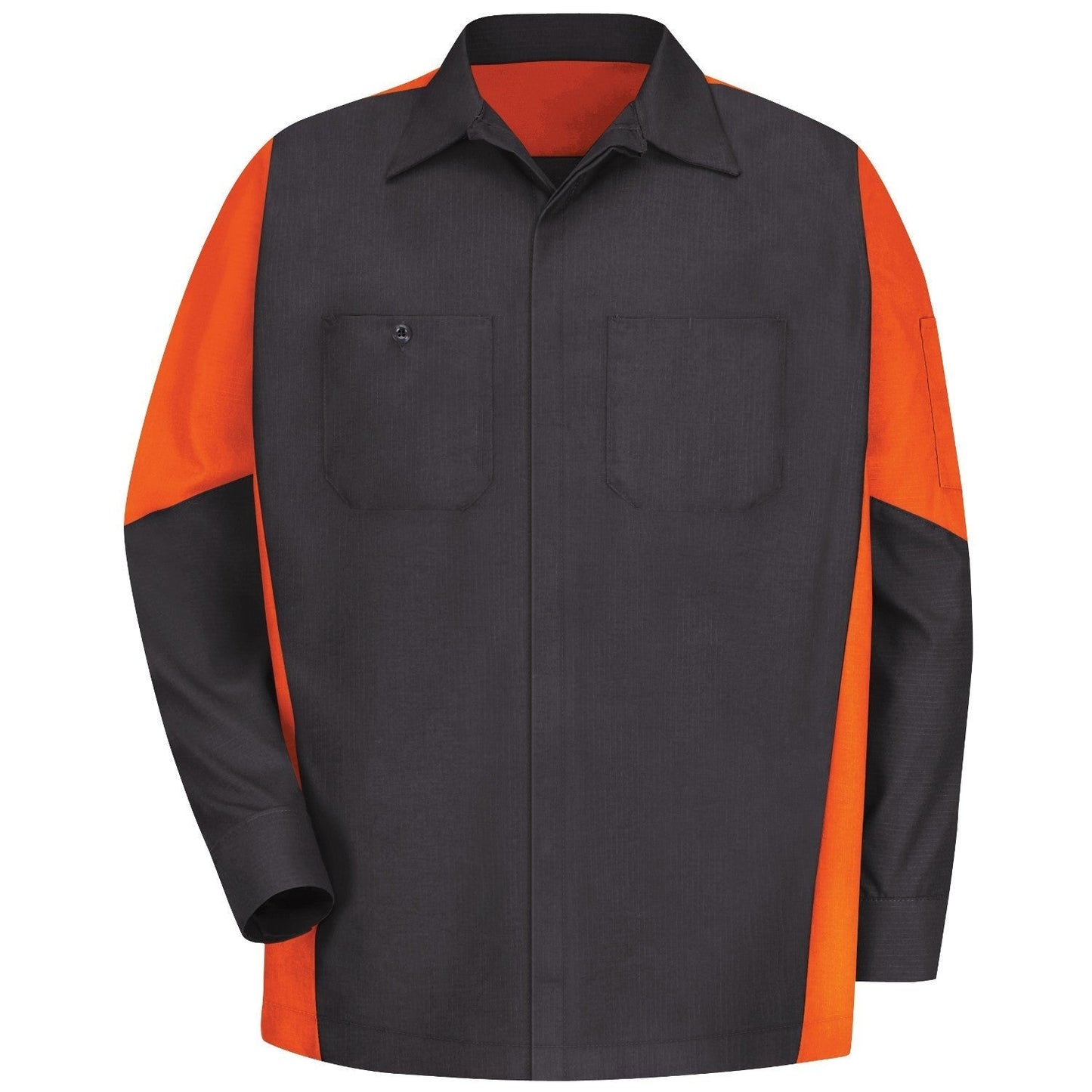 Black/Charcoal Button Up Shirt - Red Kap - Durable Fabric