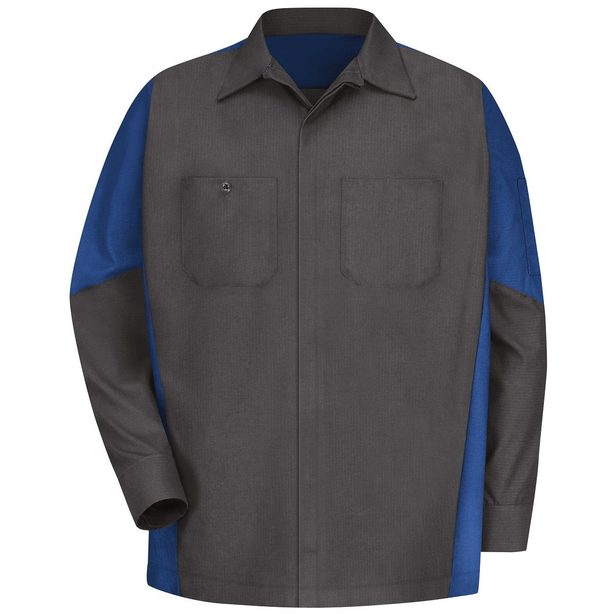 Black/Charcoal Button Up Shirt - Red Kap - Durable Fabric