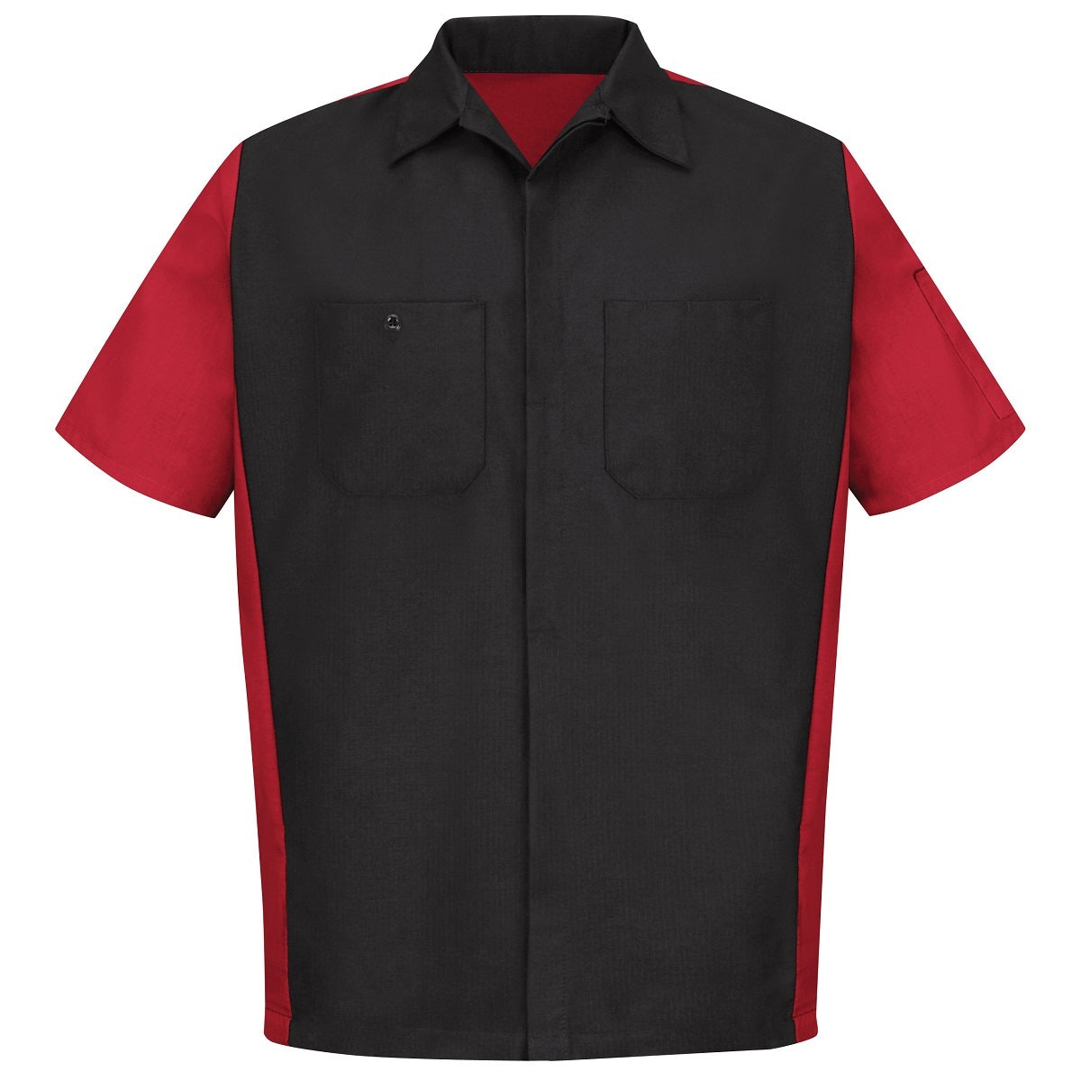 Black/Charcoal Button Up Shirts - Red Kap - Stain Resistant