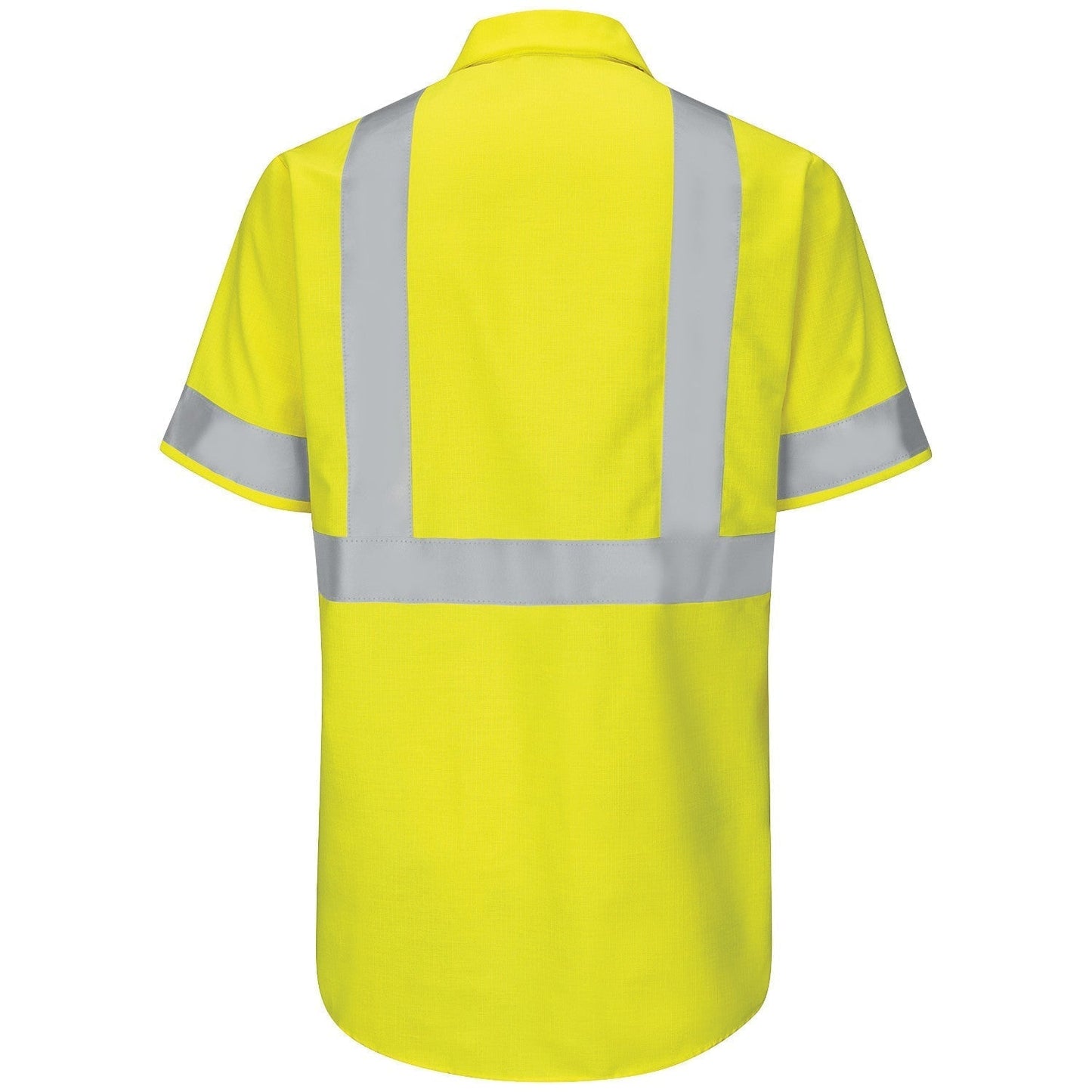 Fluorescent Yellow Green Shirt - Red Kap - Ripstop Fabric