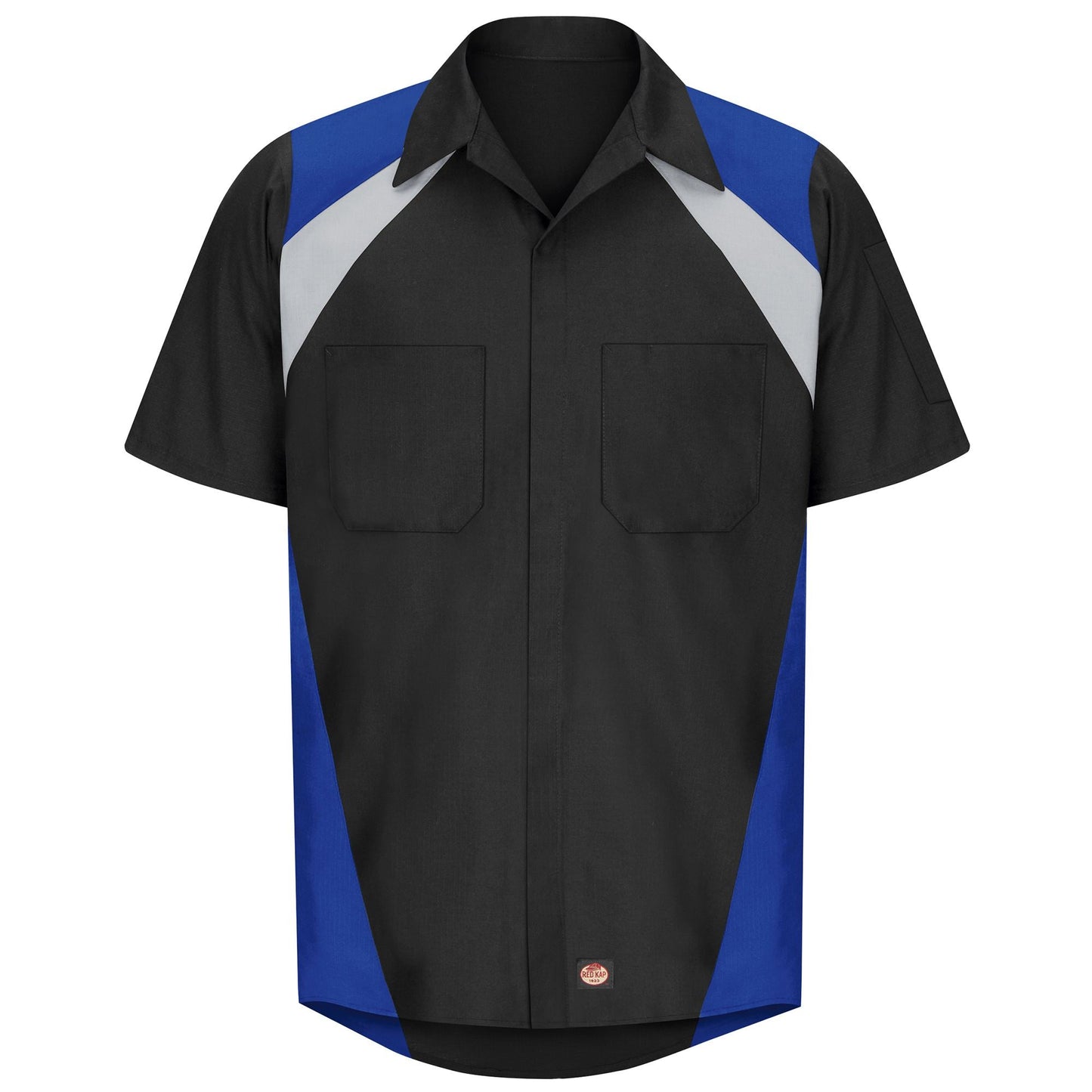 Black/Charcoal Button Up Shirt - Red Kap - Durable Fabric