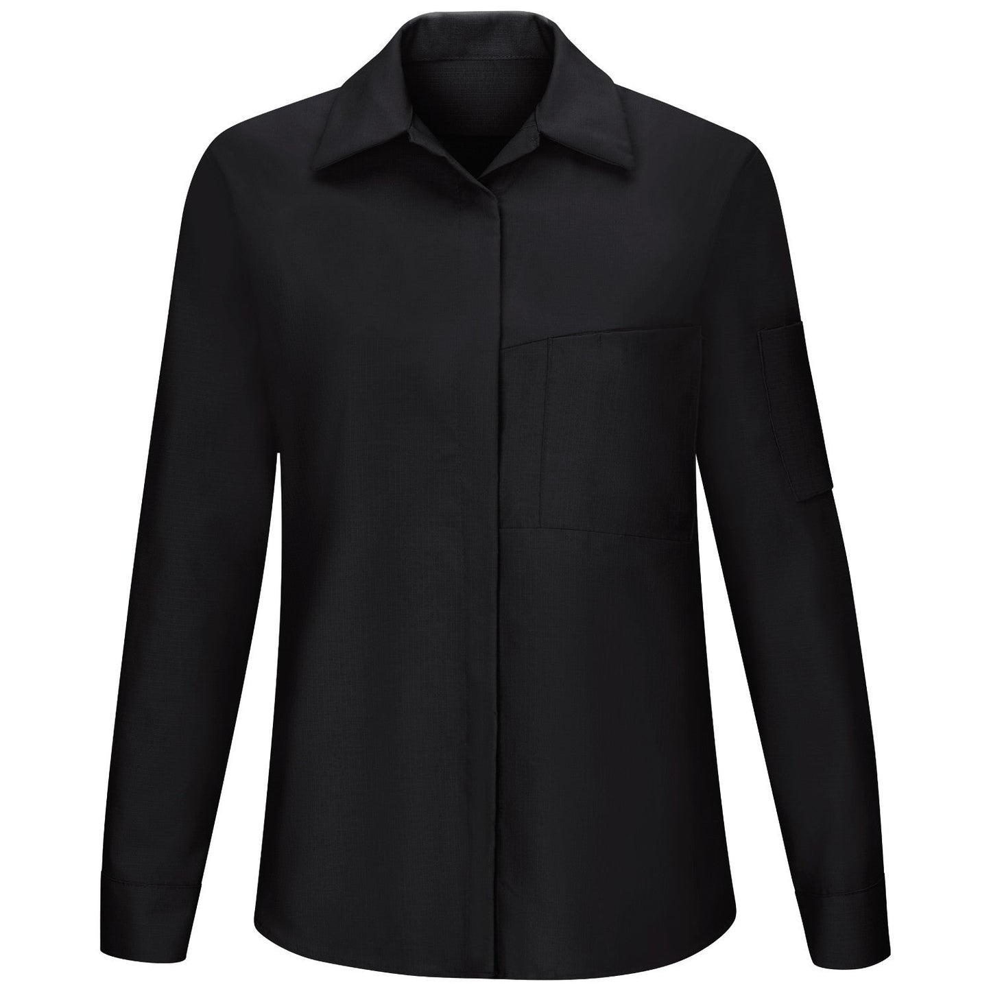 Black/Charcoal Button Up Shirt - Red Kap - Oilblock Fabric