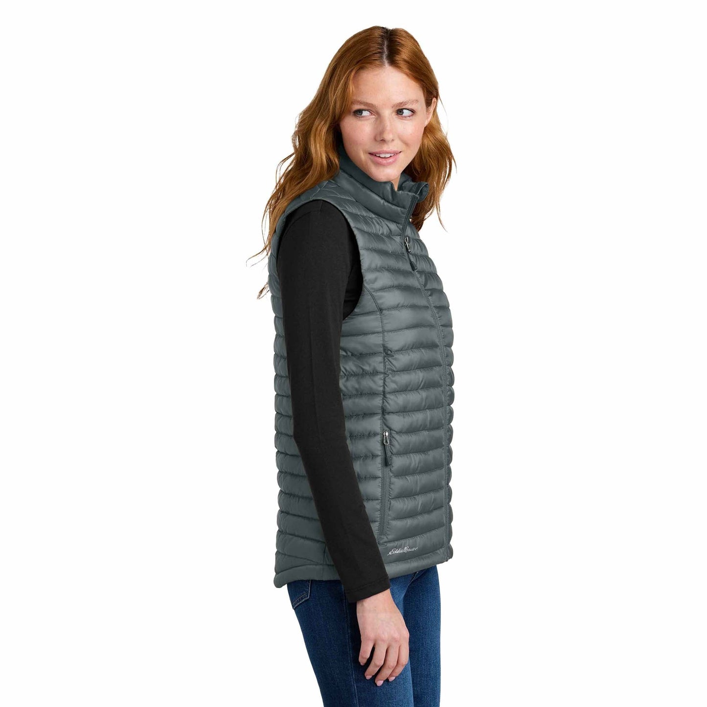 Black Packable Vest - Eddie Bauer - Insulated Design