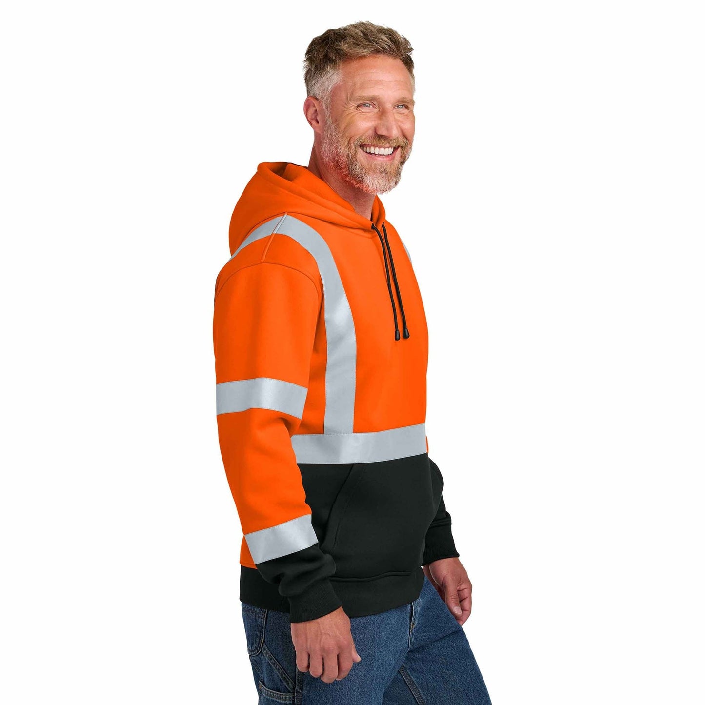 Safety Orange Sweatshirt - Cornerstone - Heavy-Duty Fleece