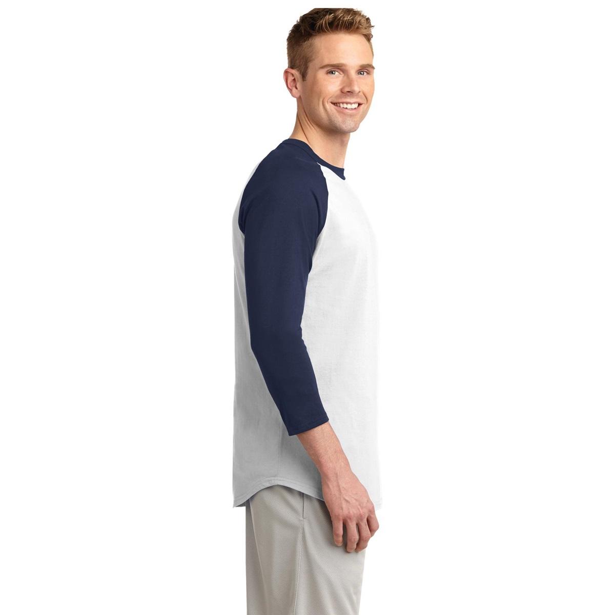 White/Deep Orange Jersey - Sport-Tek - Soft Cotton