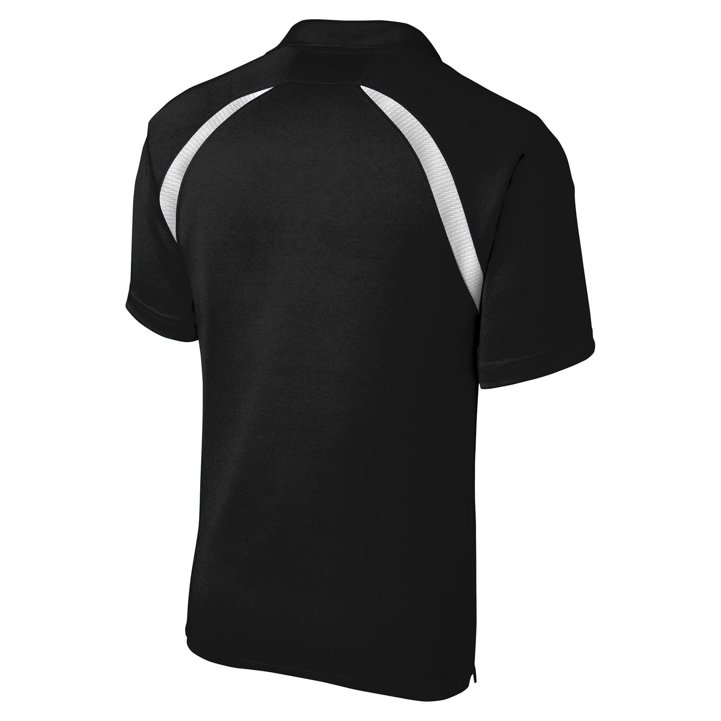 Black/White Polo Shirt - Sport-Tek - Colorblock Style