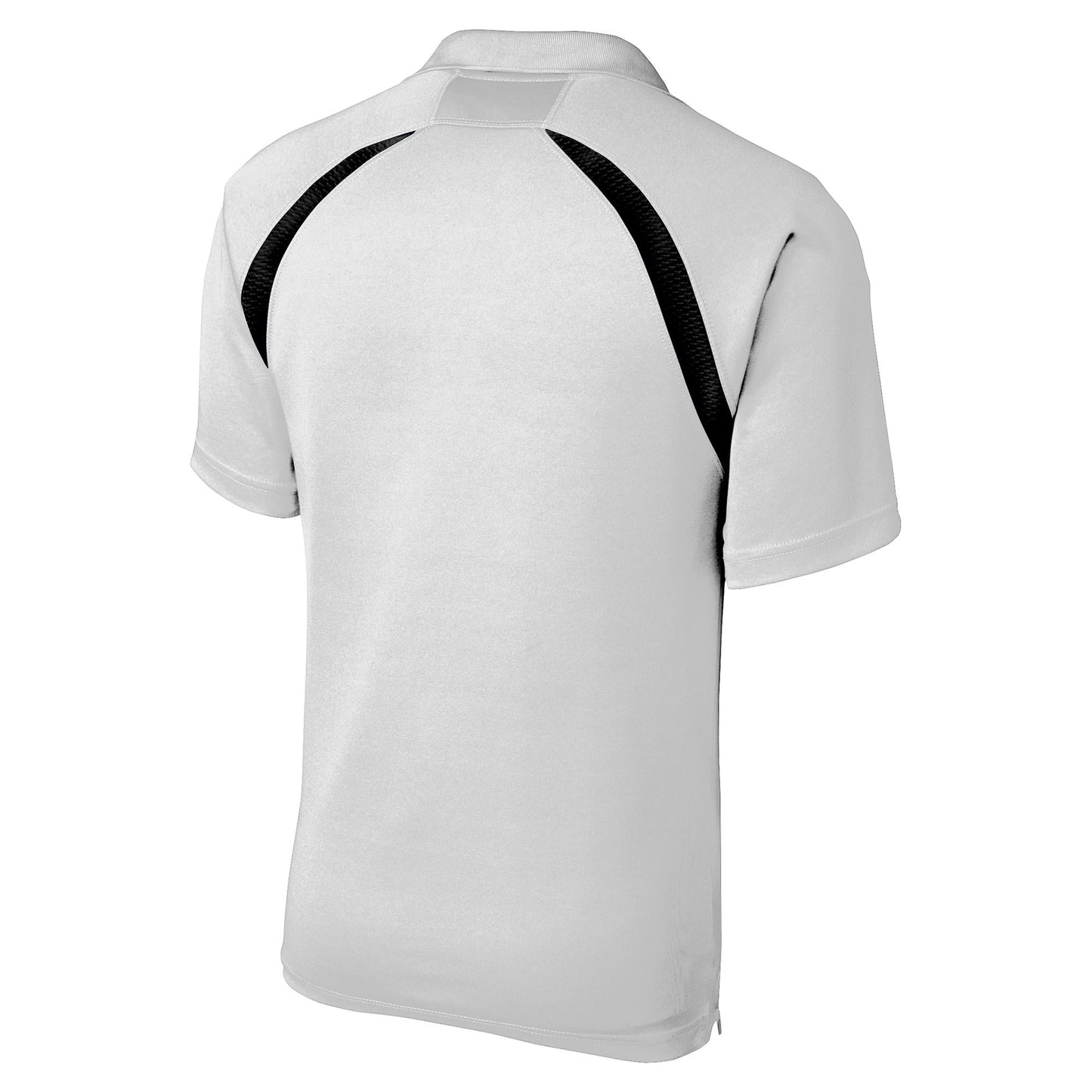 Black/White Polo Shirt - Sport-Tek - Colorblock Style