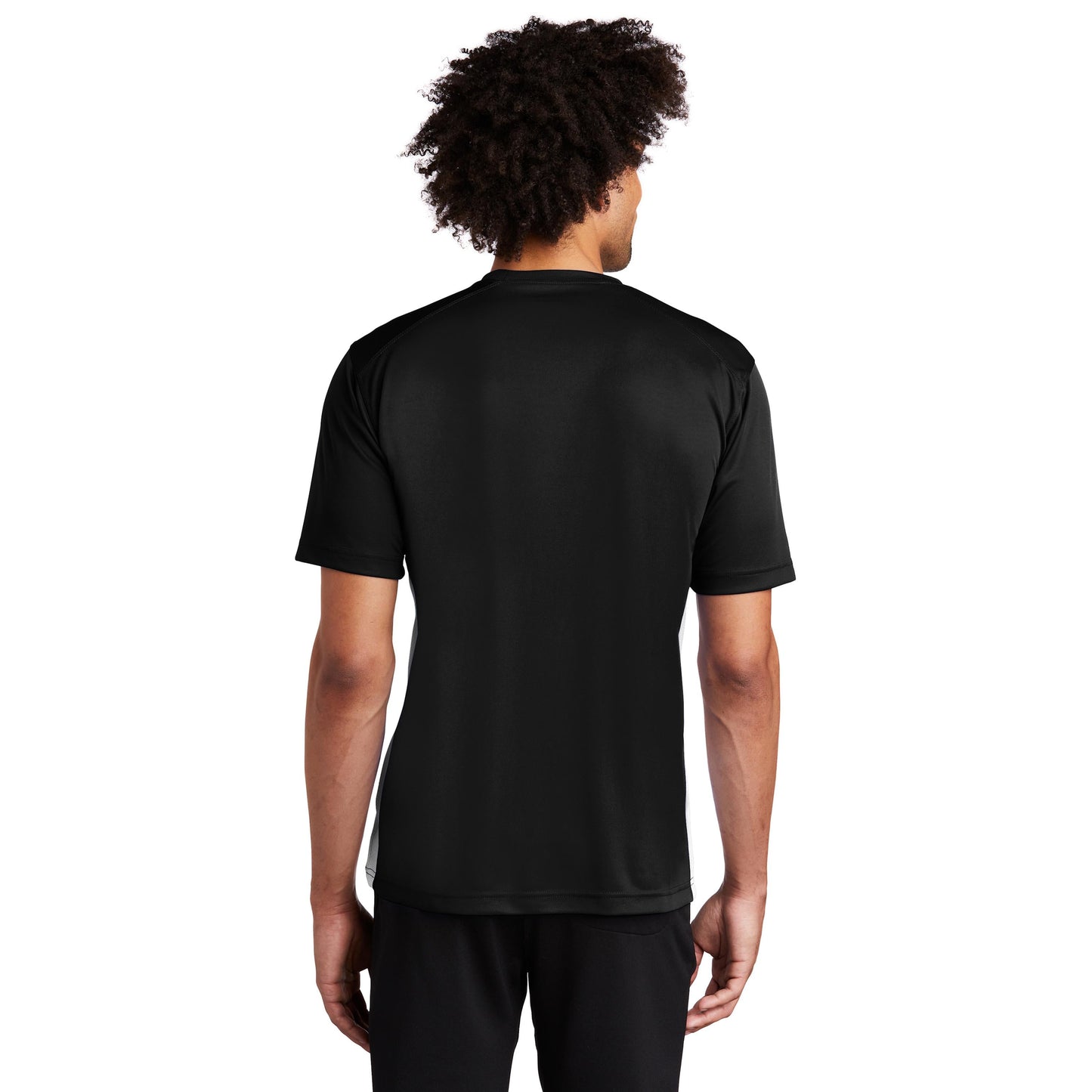 Black/White T-Shirts - Sport-Tek - Athletic Fit