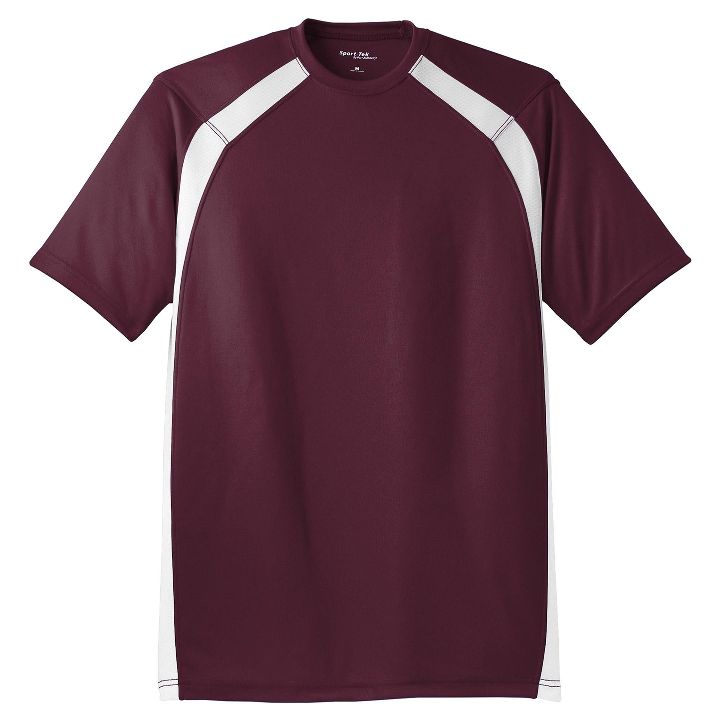 Black/White T-Shirts - Sport-Tek - Athletic Fit