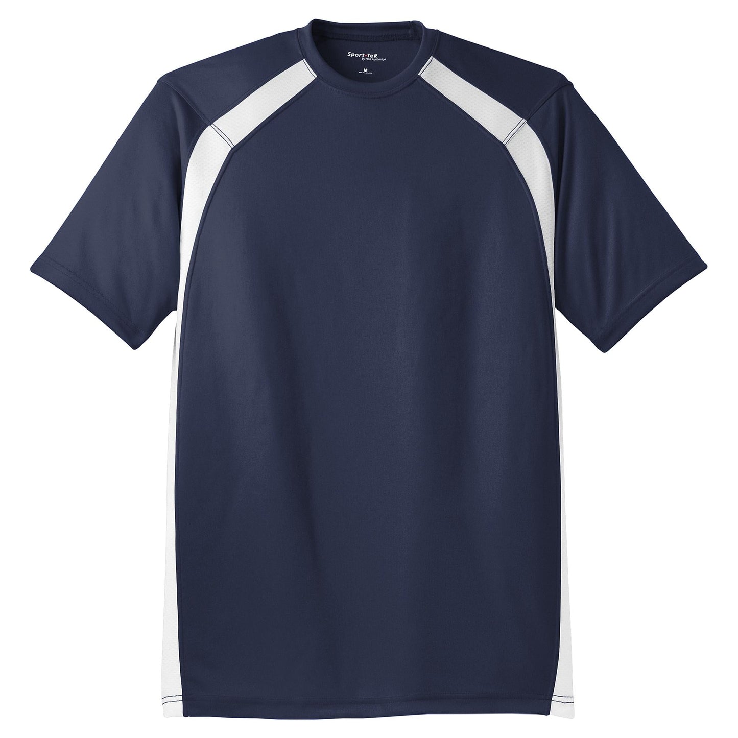 Black/White T-Shirts - Sport-Tek - Athletic Fit