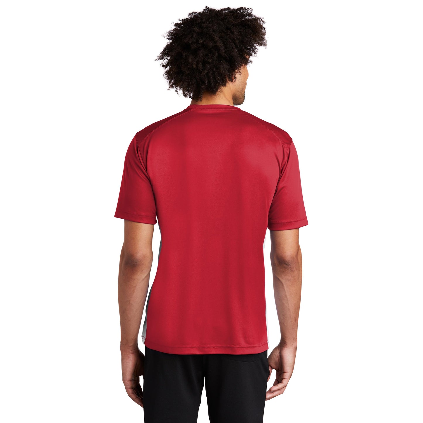 Black/White T-Shirts - Sport-Tek - Athletic Fit