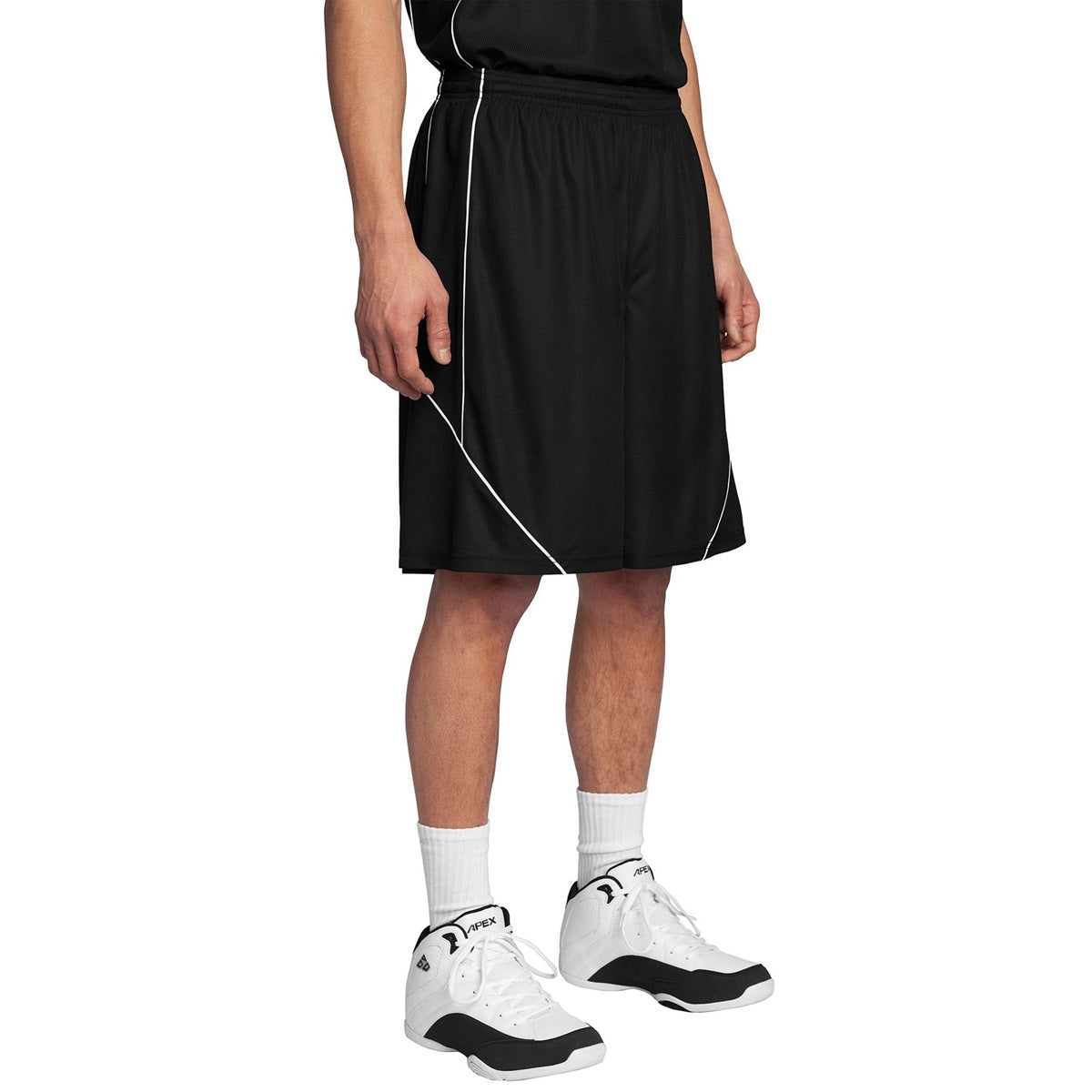 Black Shorts - Sport-Tek - Reversible Mesh Design
