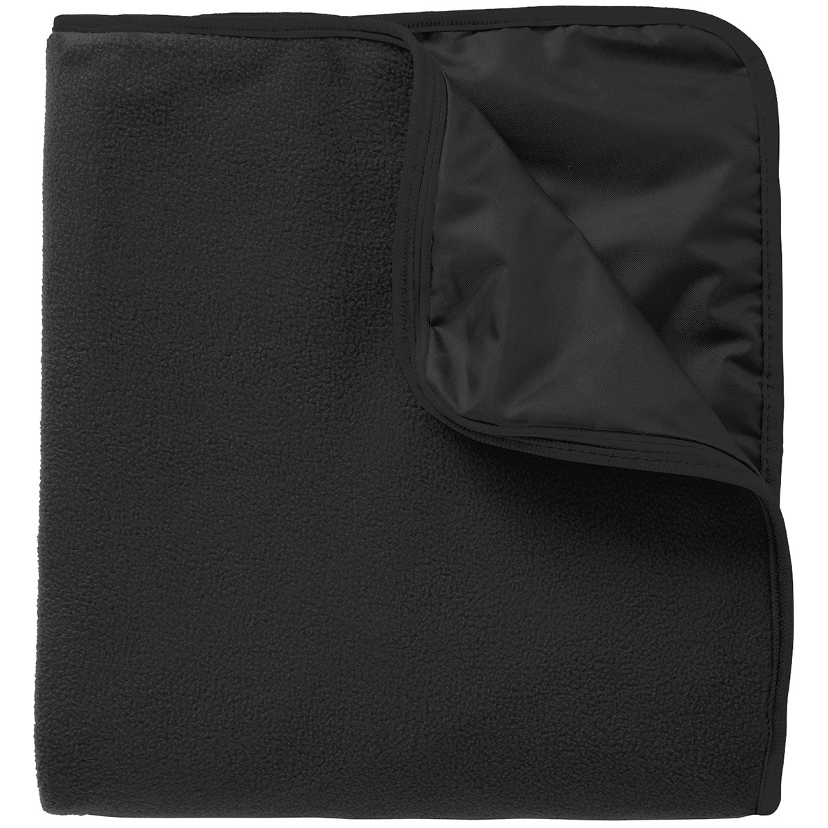 Lead Grey/Black Blanket - Port Authority - Cozy Fleece