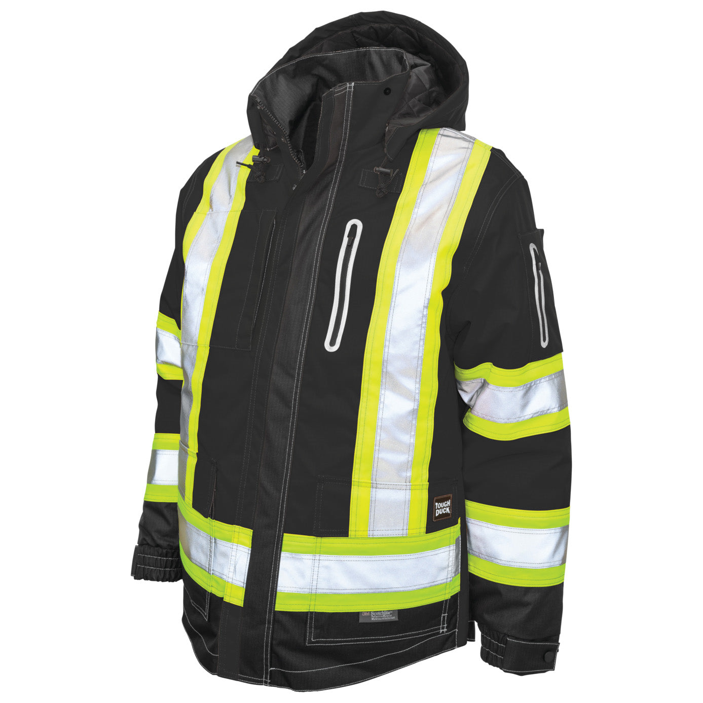 Black Safety Jackets - Tough Duck - Waterproof Comfort