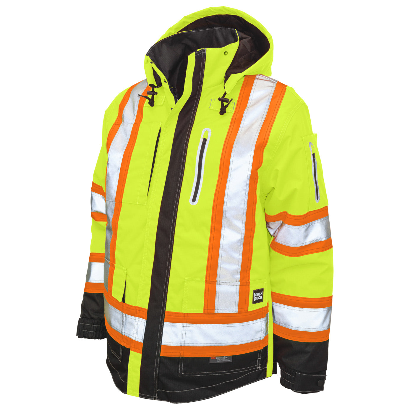 Black Safety Jackets - Tough Duck - Waterproof Comfort