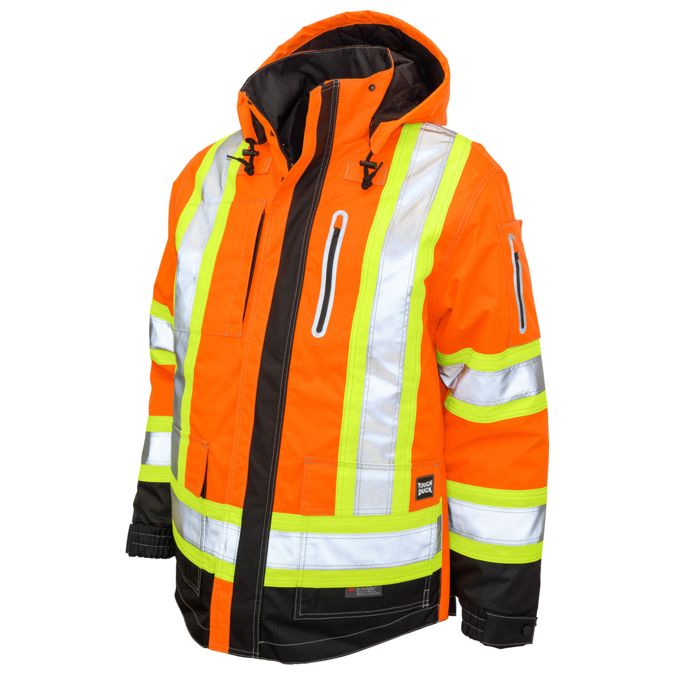 Black Safety Jackets - Tough Duck - Waterproof Comfort