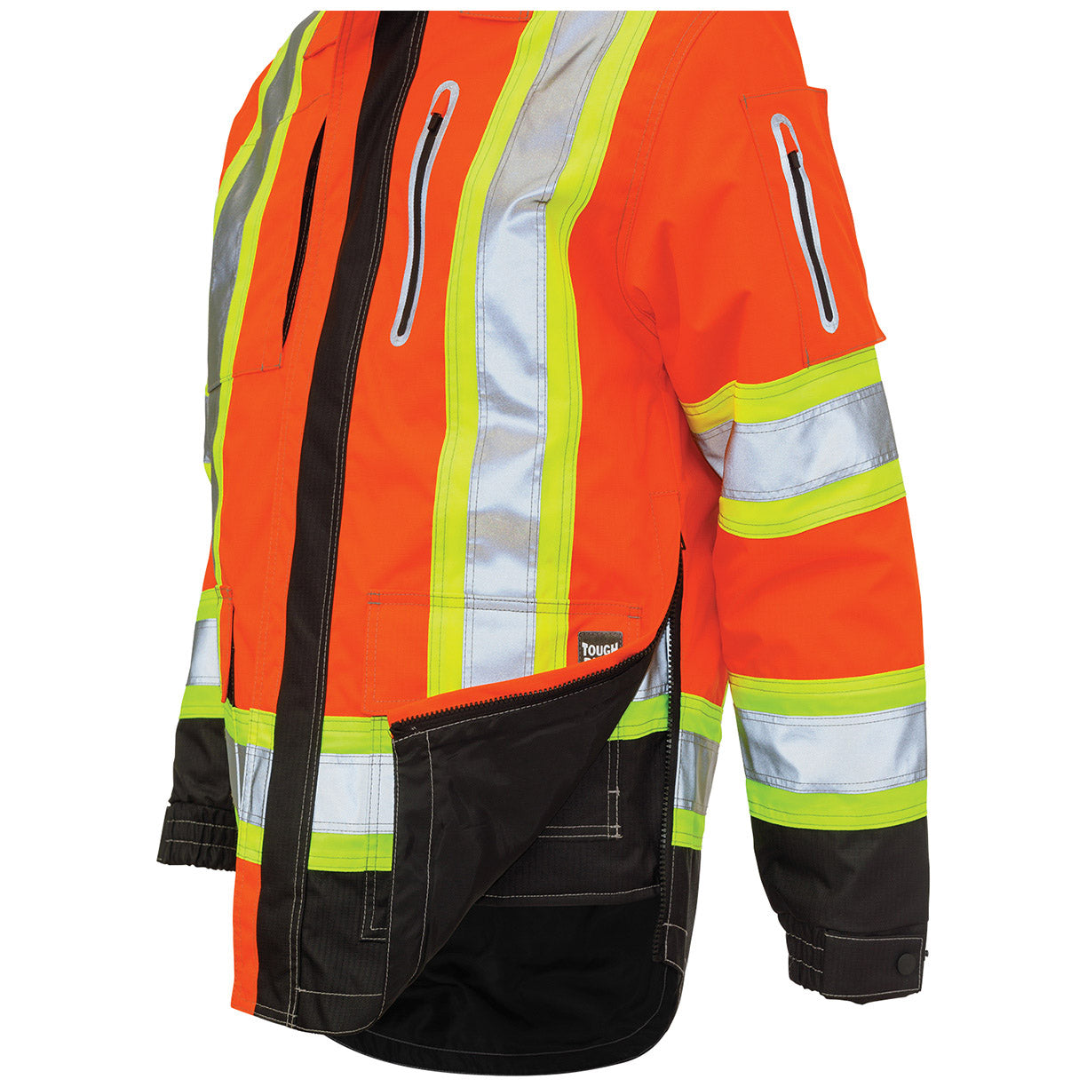 Black Safety Jackets - Tough Duck - Waterproof Comfort