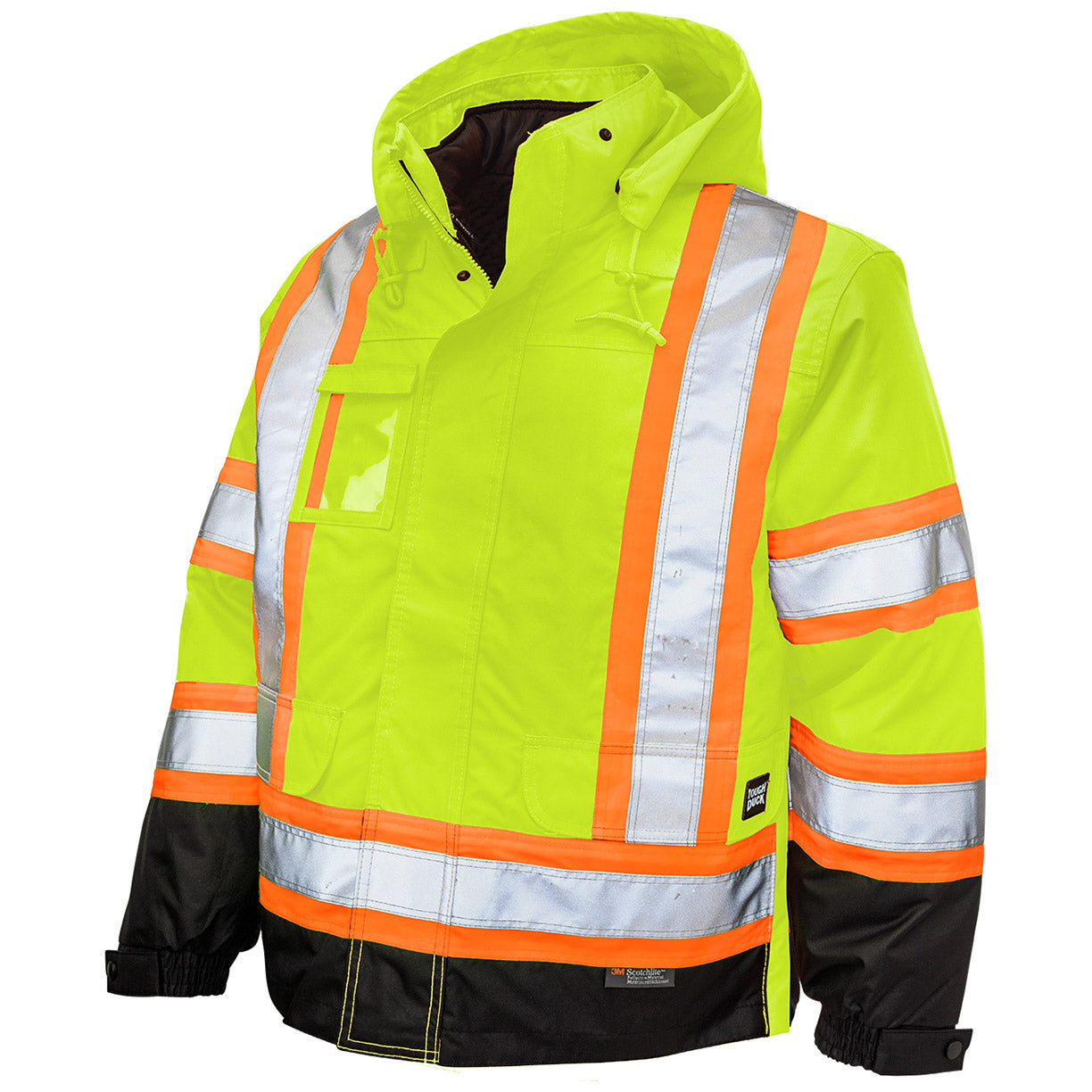 Black Safety Jacket - Tough Duck - Versatile Hi-Vis