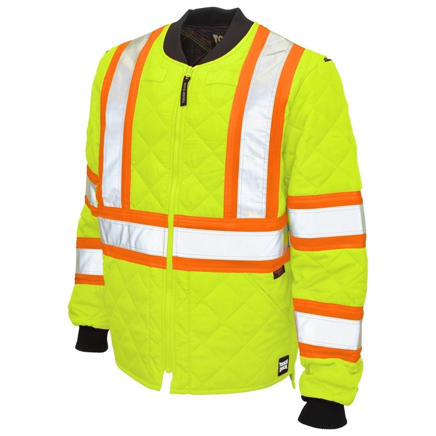 Black Safety Jacket - Tough Duck - Quilted Design