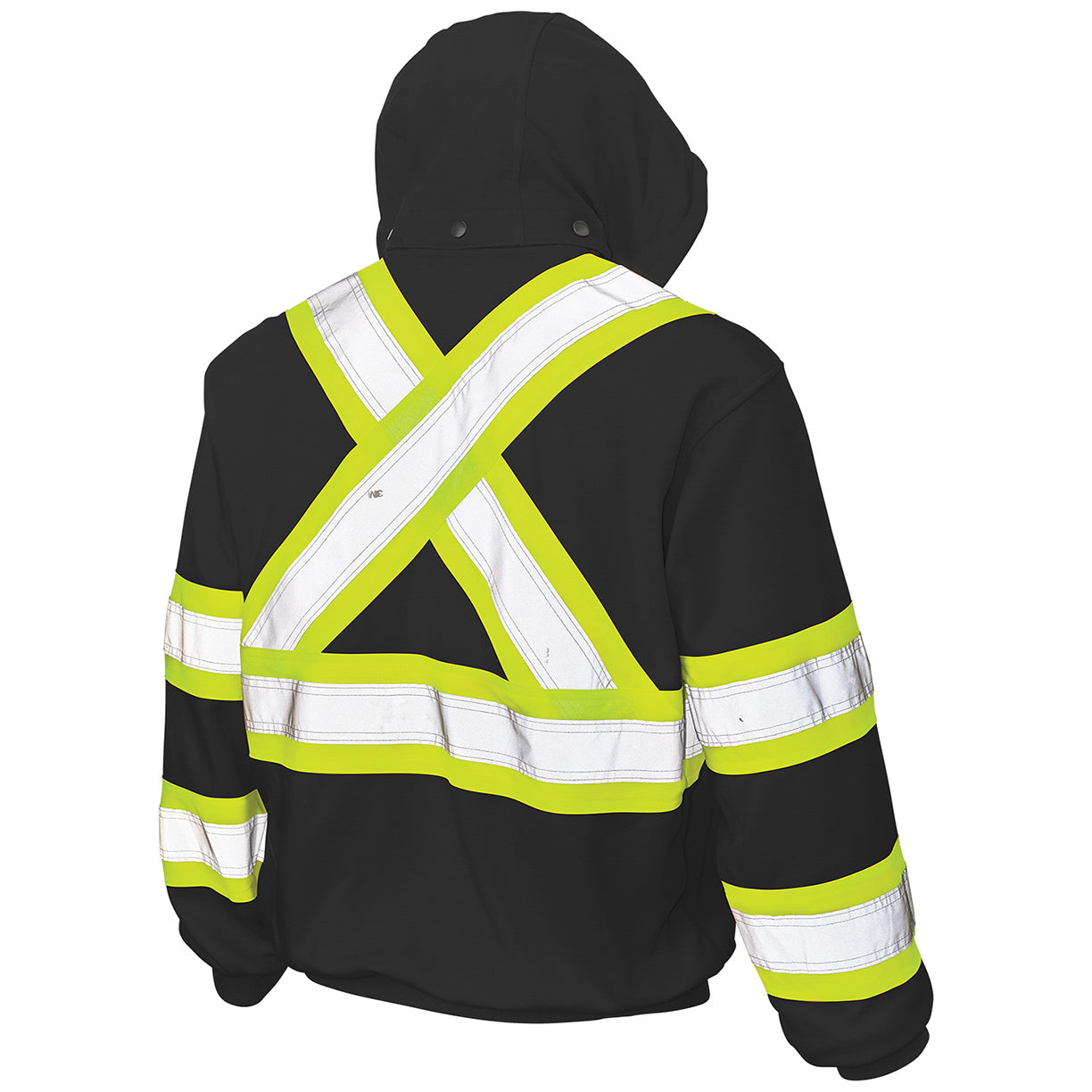 Black Safety Sweatshirt - Tough Duck - Fleece Unlined