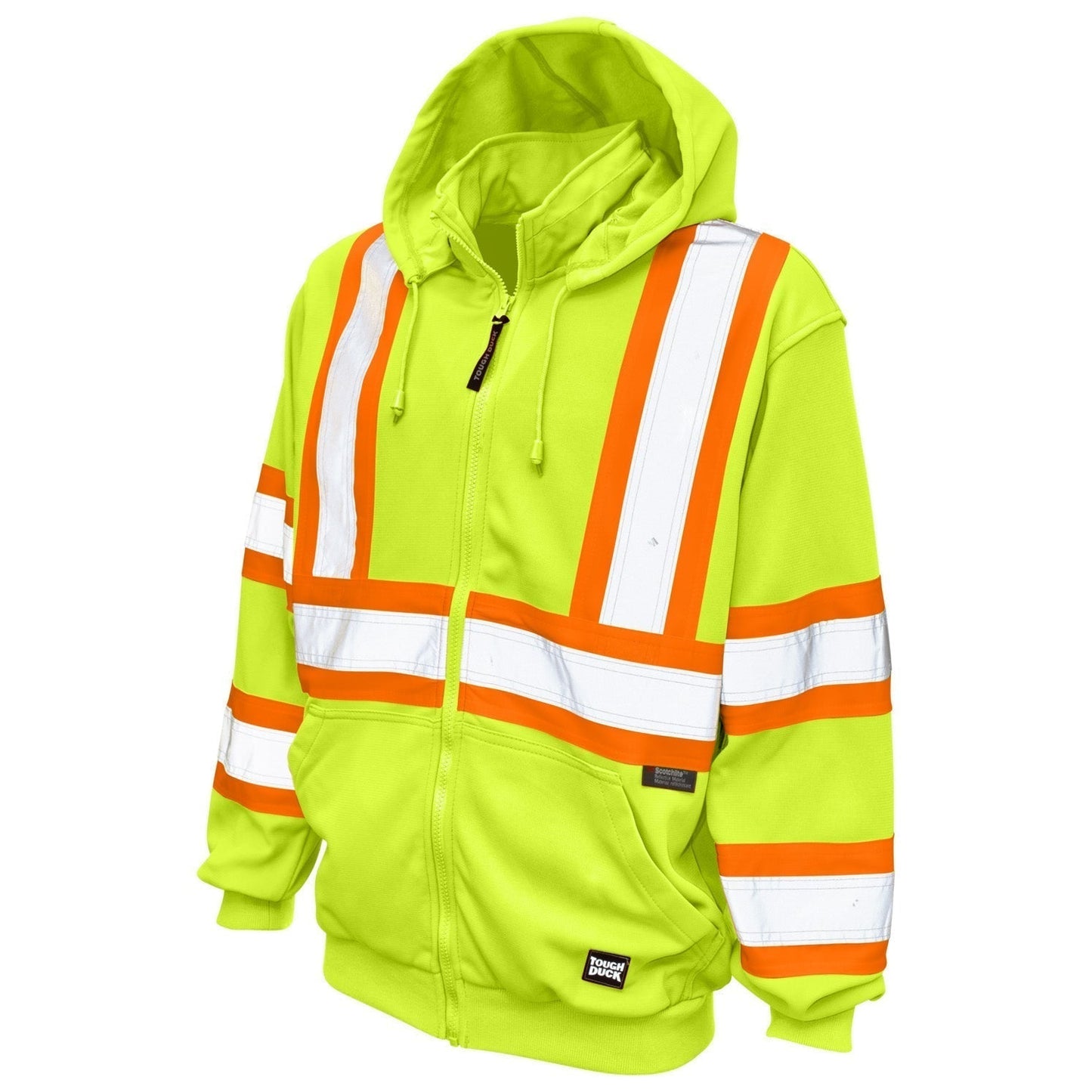 Black Safety Sweatshirt - Tough Duck - Fleece Unlined