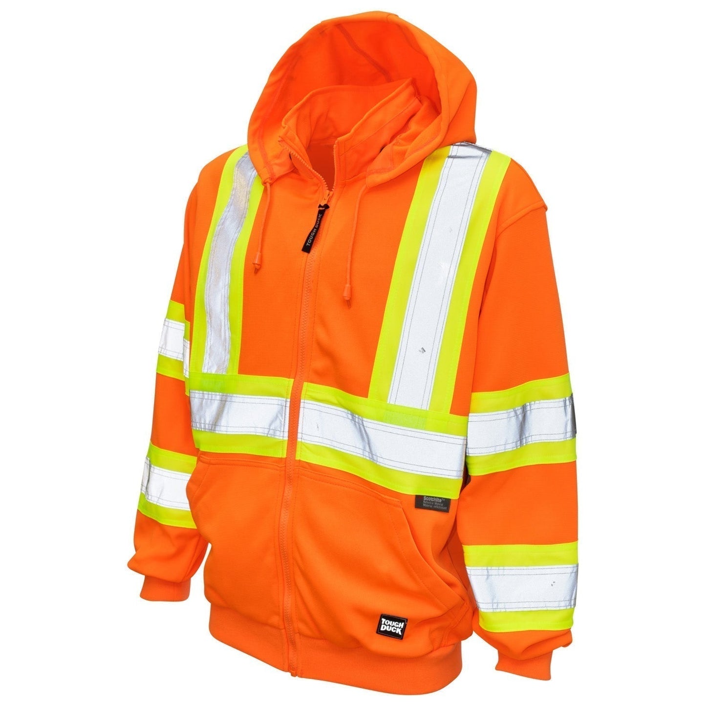 Black Safety Sweatshirt - Tough Duck - Fleece Unlined