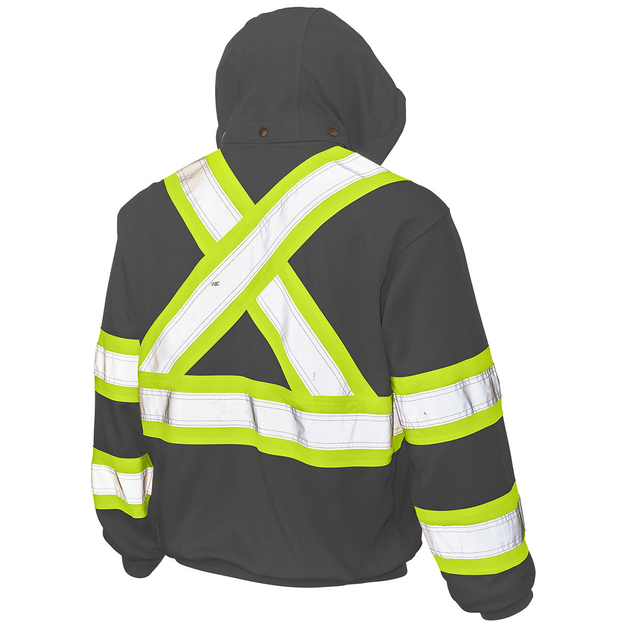 Black Safety Sweatshirt - Tough Duck - Fleece Unlined