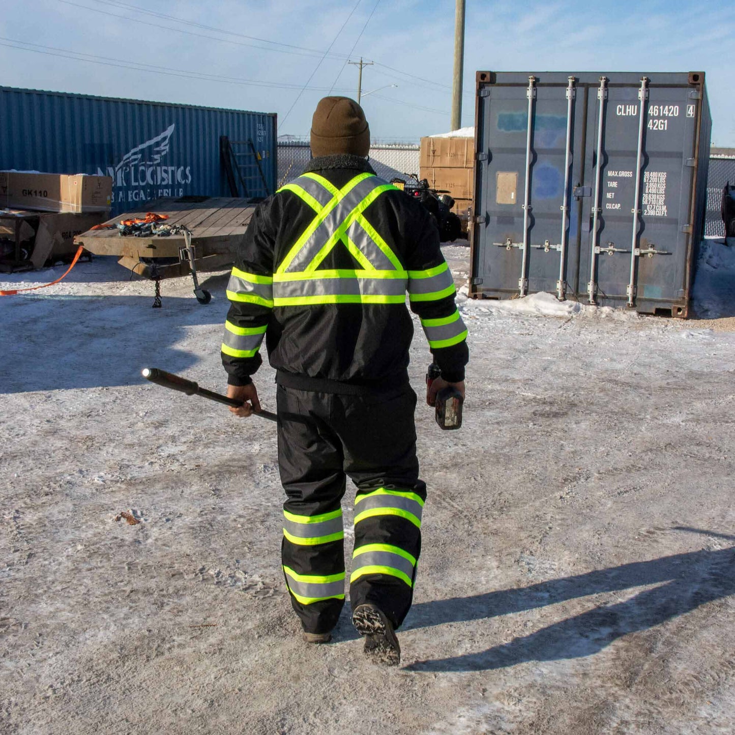 Black Rain Pants - Tough Duck - Insulated Waterproof