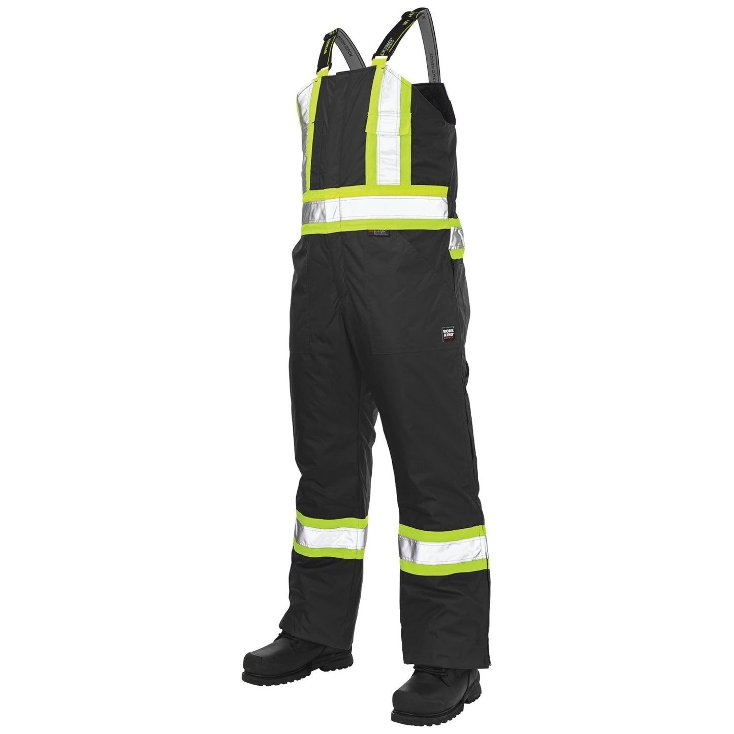 Black Insulated Overalls - Tough Duck - Poly Oxford