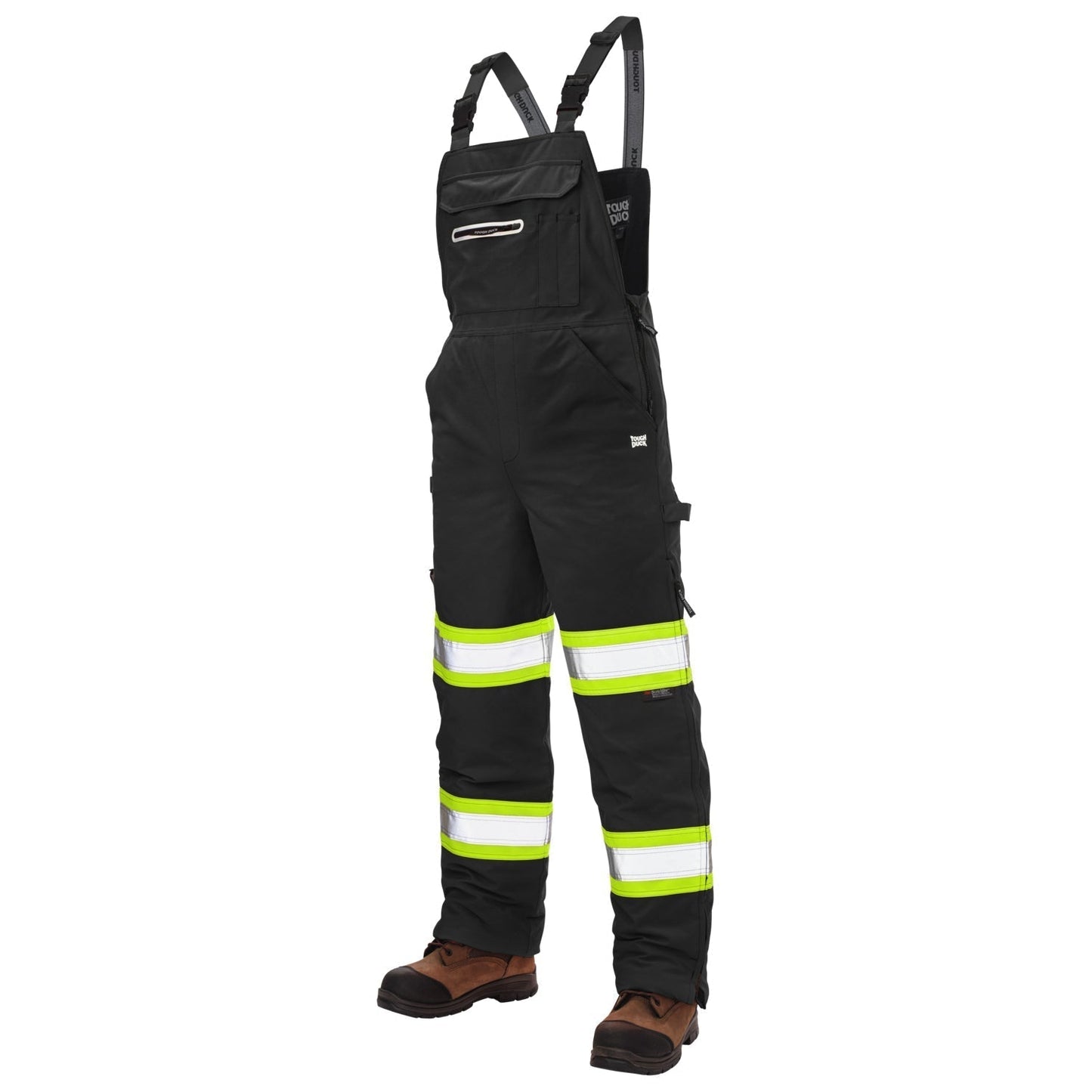 Black Overalls - Tough Duck - Waterproof Safety Bib