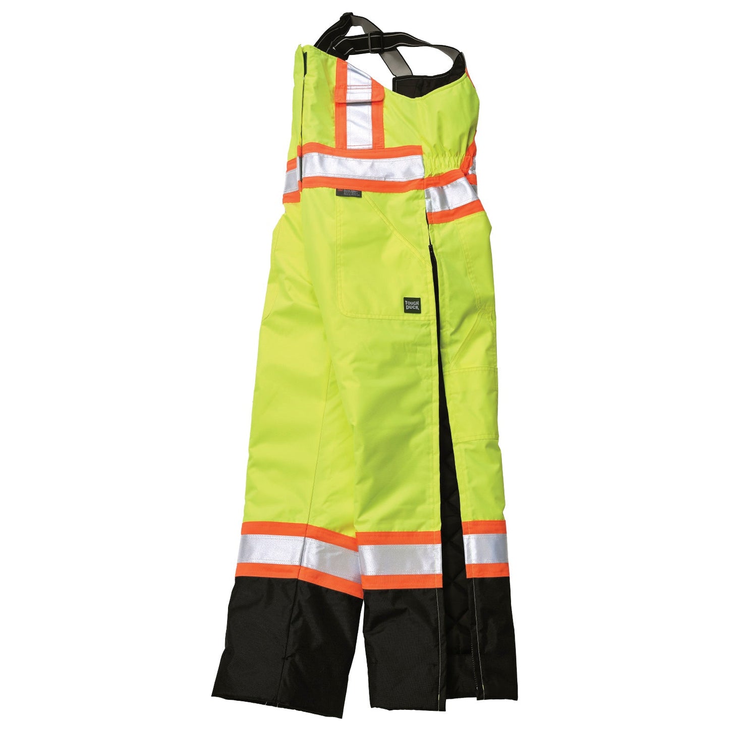 Black Insulated Overalls - Tough Duck - Reflective Safety