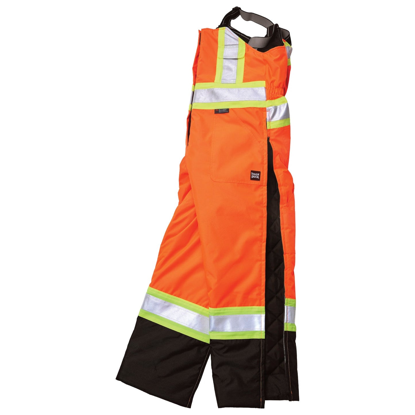 Black Insulated Overalls - Tough Duck - Reflective Safety