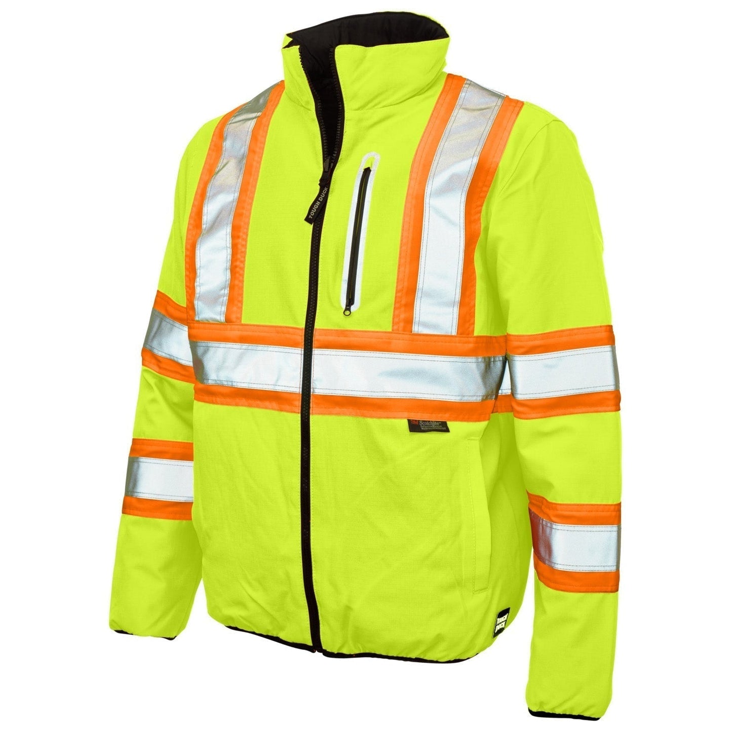 Black Safety Jackets - Tough Duck - Reversible Design