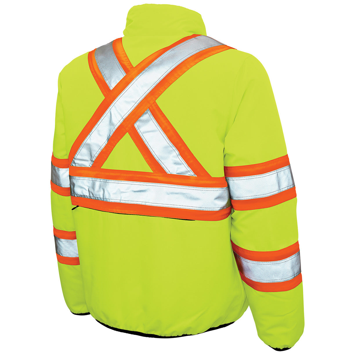 Black Safety Jackets - Tough Duck - Reversible Design