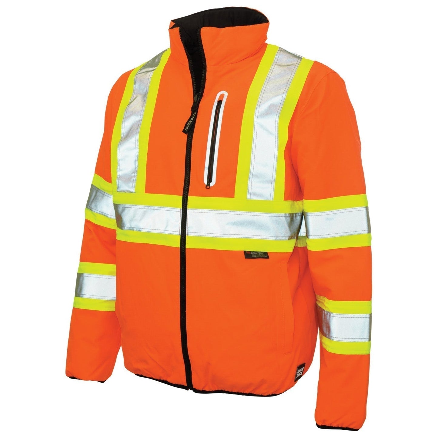 Black Safety Jackets - Tough Duck - Reversible Design