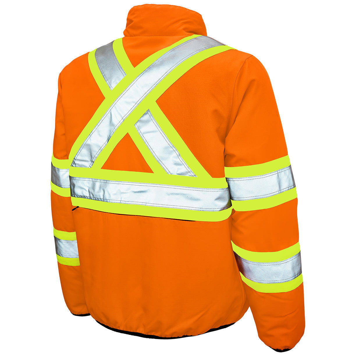 Black Safety Jackets - Tough Duck - Reversible Design