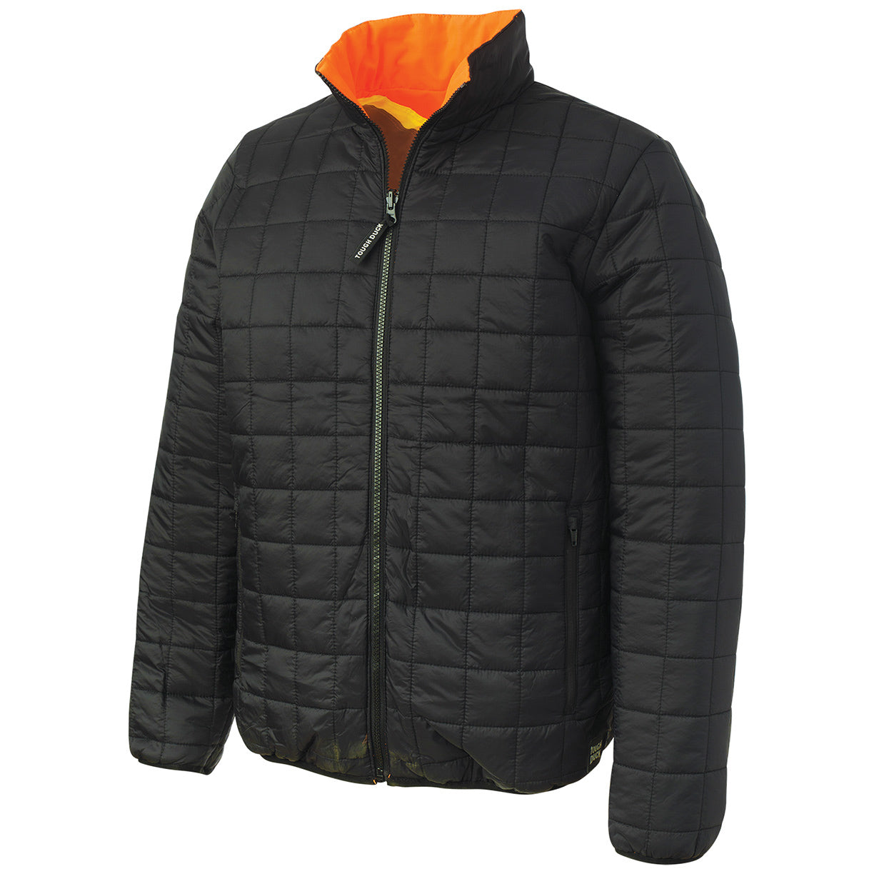 Black Safety Jackets - Tough Duck - Reversible Design